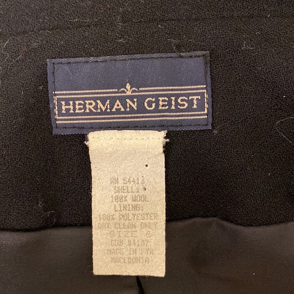 Black Wool 2 pc Dress and jacket Suit. Size small - Picture 6 of 6